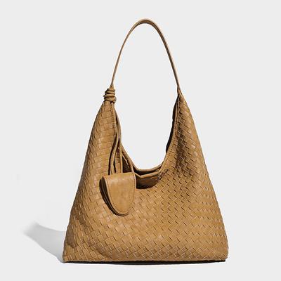 2025 New Niche Design Handmade Woven Bag Commuting High-End Versatile Tote Bag Single Shoulder Crossbody Women's Bag