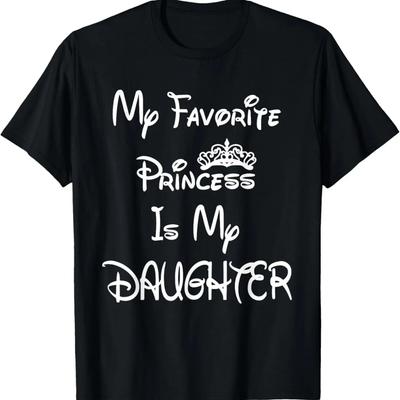 Ma princesse préférée est ma fille Papa Fête des Pères T-shirt Homme