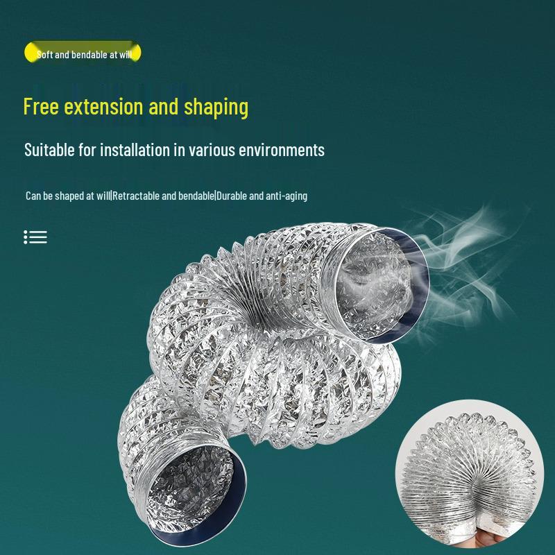 Aluminiumfolie Lüftungsabluftkanal für Badezimmer-Luftaustauscher