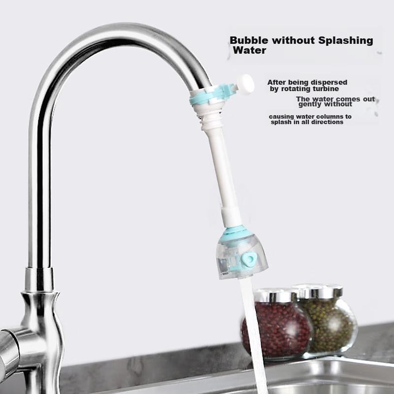 Baijie Faucet Extender, Kitchen Splash-Proof Head, Faucet Anti-Splash Water-Saving Device, Plastic Long Filter