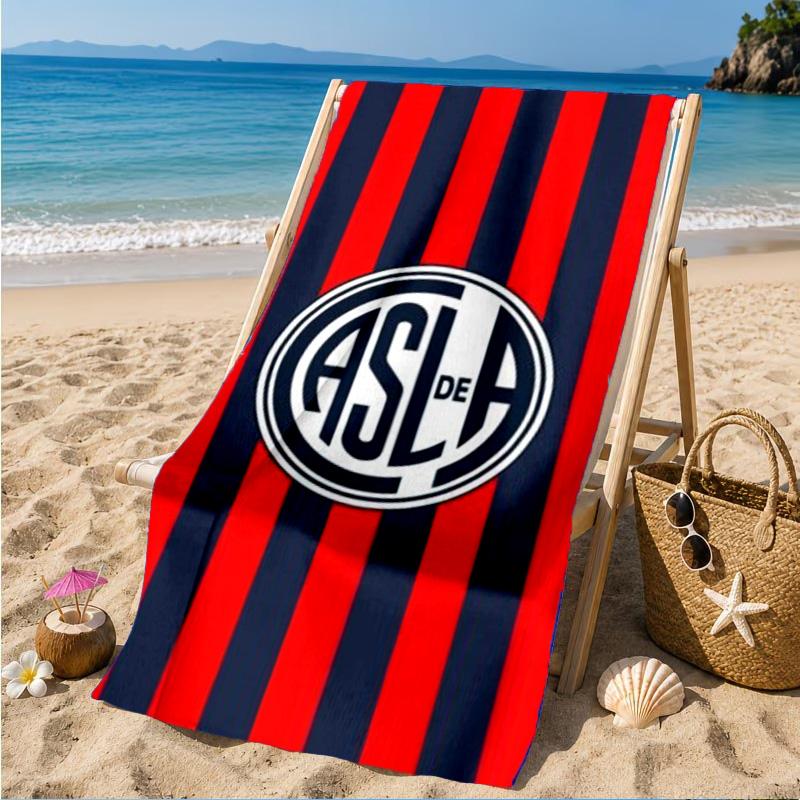 Club Atletico San Lorenzo  Beach Towel, Quick-drying, Easy To Care For, Suitable for Both Fitness and Beach Vacations,Sports Essential