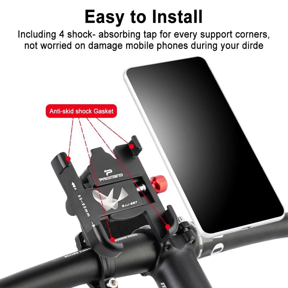Bicycle Bike Aluminum Alloy Mobile Phone Holder For Handlebar Handle Bar Scooter
