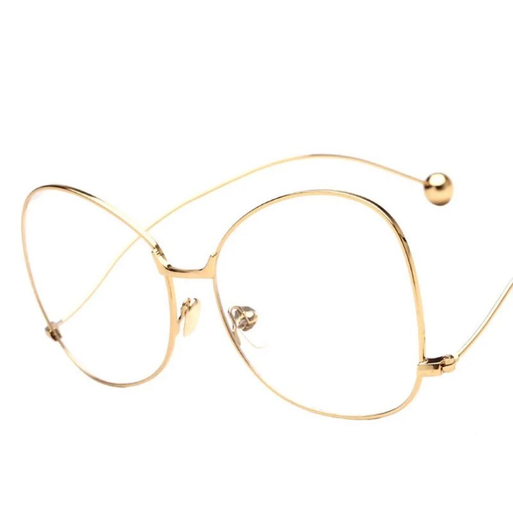 New Hot Frame Classic Clear Glasses Gold Frame Vintage Sunglass Women Men Optical UV400 Aviation Eyeglass Transparent Clear