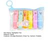 6Pcs Chisel Tip Highlighter Marker, Cute Marker Pen, Cartoon Macaron Highlighter No-Bleed Ink Markers for Journaling, Planners, and Office Documents