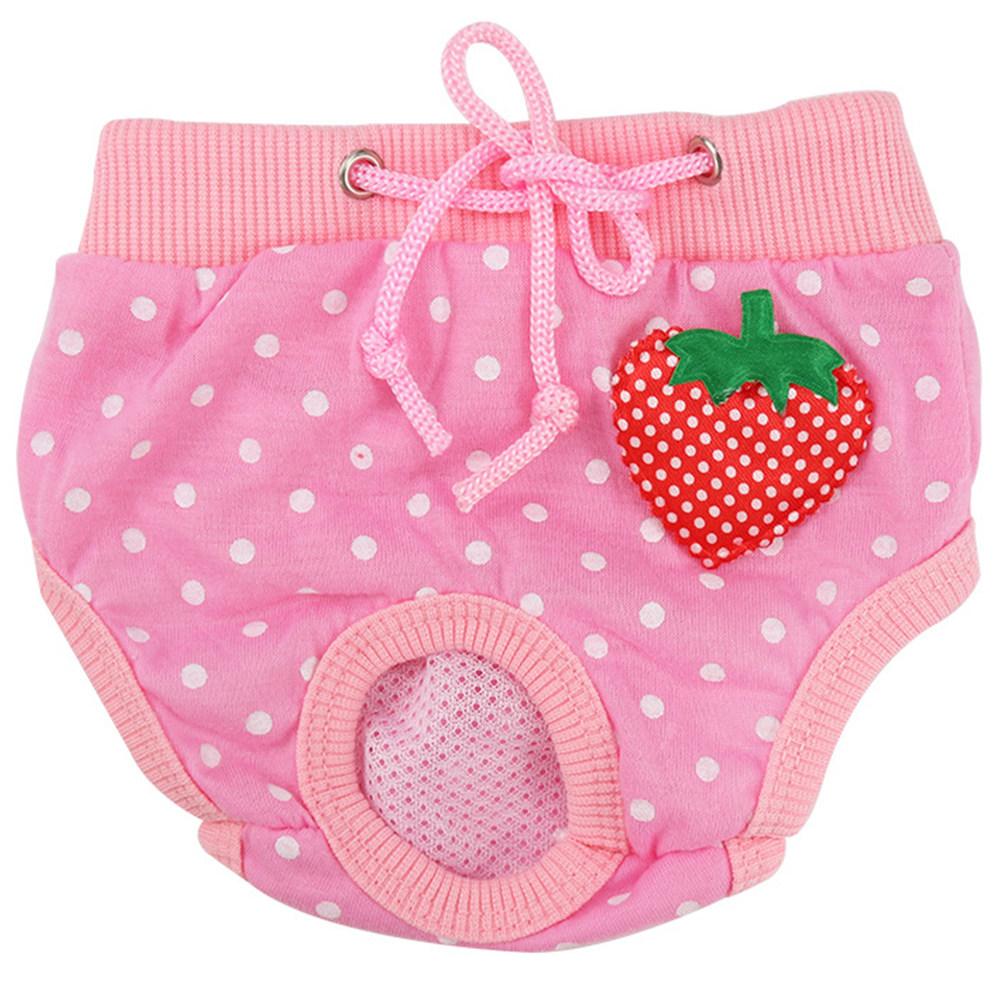 Pet Sanitary Pants for Dogs Cotton Comfortable Menstruation Safety Underwear Leak Resistant Floor Carpet Protection