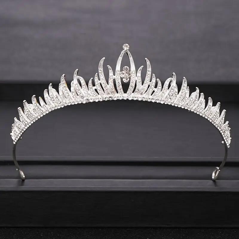 Wedding Crown Hair Jewelry Bridal Hair Accessories Women Baroque Crown Rhinestones Crystal Tiaras Bride Queen Party Crowns Gift