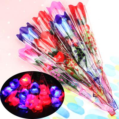 1 Pz Luce LED Luminescente al Buio Rosa Artificiale Ragazza Regalo Romantico Giocattolo per le Vacanze AVE