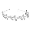 Zinc Zinc Alloy Material Wedding Hair Accessories Gold Silver Color Tiara Headpiece  Bridal Dress