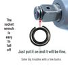 Electric Wrench Square Shaft Socket Clip & Rubber Ring Accessories