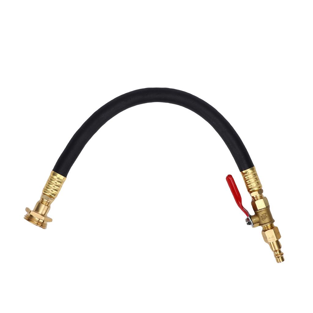 RV Winterizing Kit Brass Rubber Water Line Blowout Fitting Adapter with Shut Off Valve Quick Connect Plug for RV