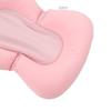 Baby Bath Seat Cushion Floating Safe Foldable Adjustable Infant Bath Supporter for Newborn Pink Bear
