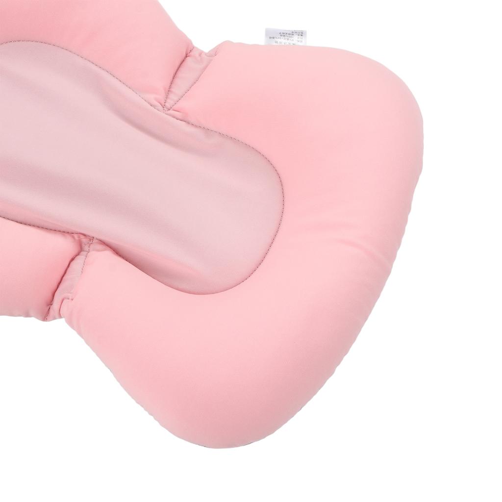 Baby Bath Seat Cushion Floating Safe Foldable Adjustable Infant Bath Supporter for Newborn Pink Bear