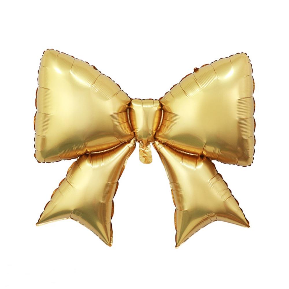 Cute Multi-purpose Bow Balloon Large Size Ins Style Foil Balloon Lightweight Striped Balloon Anniversary Event