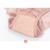 Mid Waist Sexy Lace Triangle Pantie Transparent Seamless Elastic Wide Waist Underwear Women's Triangle Panties