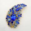 Luxury Full Crystal Exaggerated Broocch Badges For Women Men Elegant Rhinestone Waterdrop Pin  Lady Clothing Coat Corsages