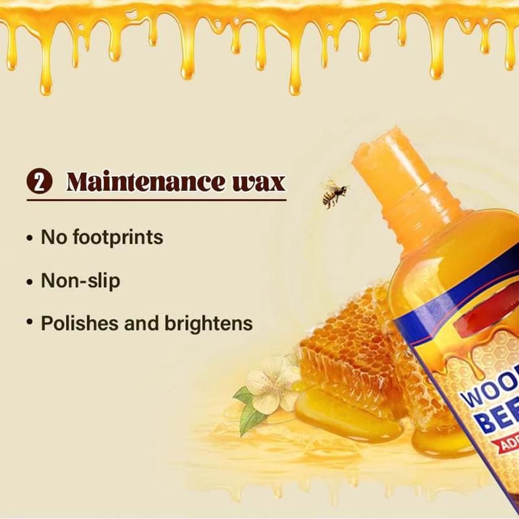 Natural Micro-Molecularized Beeswax New Natural Wood Polish, Furniture Polish Beeswax Spra for Floor Table Chair Cabinet Home