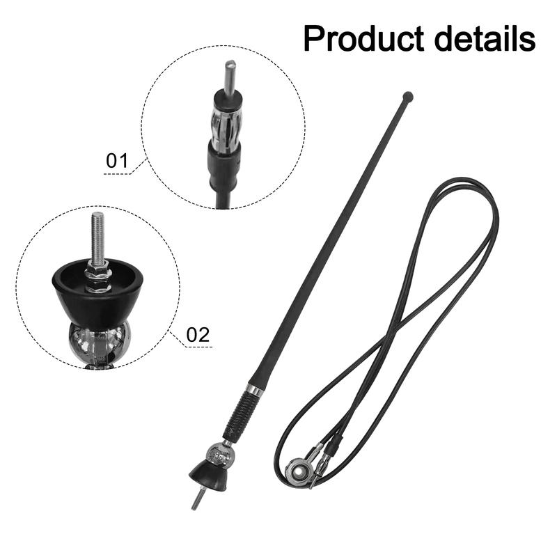 36cm Rubber Antenna Car Stereo Antenna Good Materials High Universality Fitment Auto Accessories For Most Cars