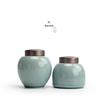 Ceramic Tea Caddy with Aluminum Lid