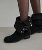 Mongdol 2-Way Cow Leather Suede Buckle Mid-Calf Boots Mdac043_2 Colors