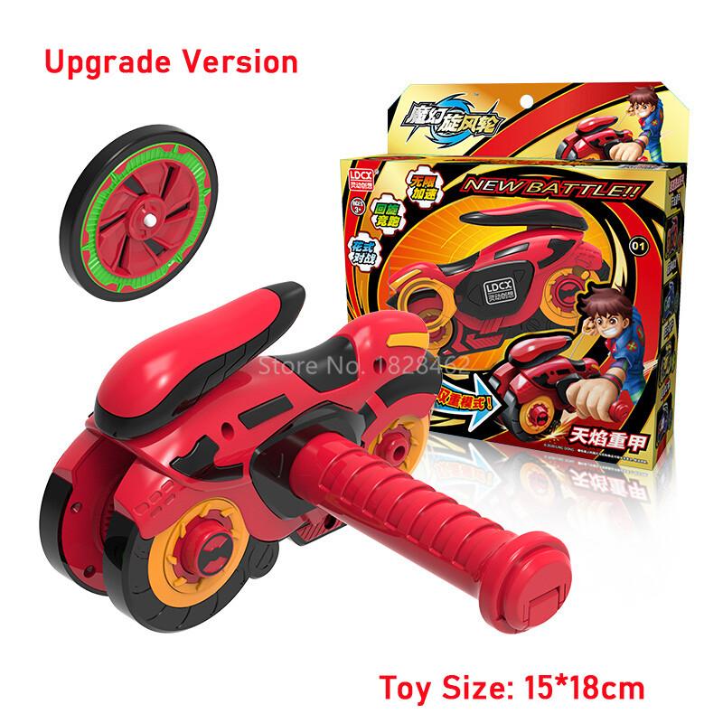 Ultimo Giroscopio Magico Ciclotrone Infinito Ruota Accelerante Giocattolo Giroscopio con Lanciatore Moto Trottola Giocattoli per Bambini Regalo