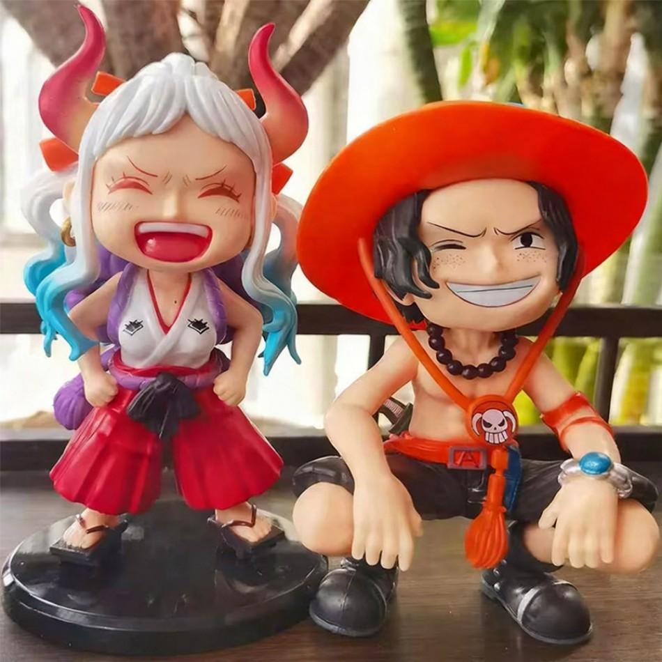 High Quality 13Cm One Piece  Ace Yamato Anime Characters Action Figures Pvc Collection Model Toy Car Ornaments Birthday Gift