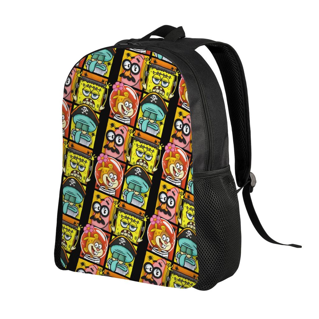 S-Sponges Anime Bobes Backpacks for Women Men College School Student Bookbag Fits 15 Inch Laptop Cartoon Bags