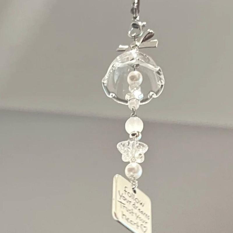 Unique Designs Beaded Phone Charm Stylish Handmade Phone Cord Phone Lanyard Charm For Commuting And Social Event