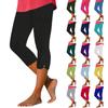 Damen Casual Bequeme Stretch High-Waist Elastische Cropped Hosen, Urlaubs Strand Leggings