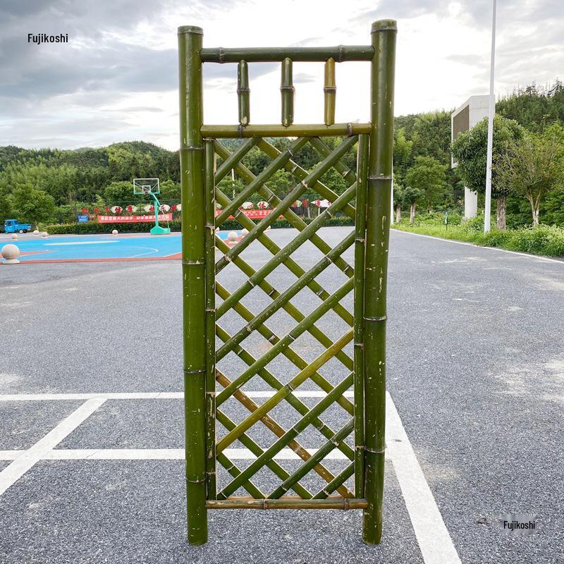Beautiful Large Bamboo Garden Fence Gate with Support