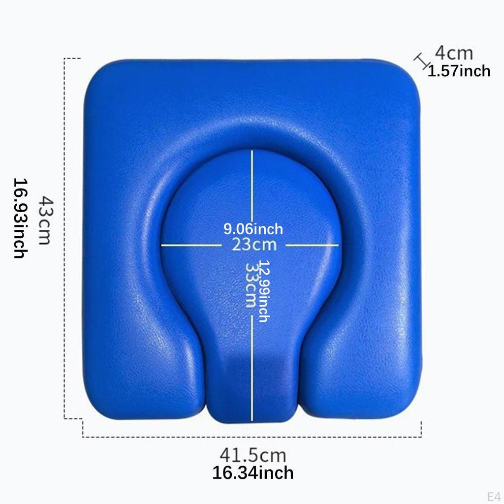 Commode Seat Cushion Cover Easy Clean Soft Portable Padded Toilet for Shower Seniors