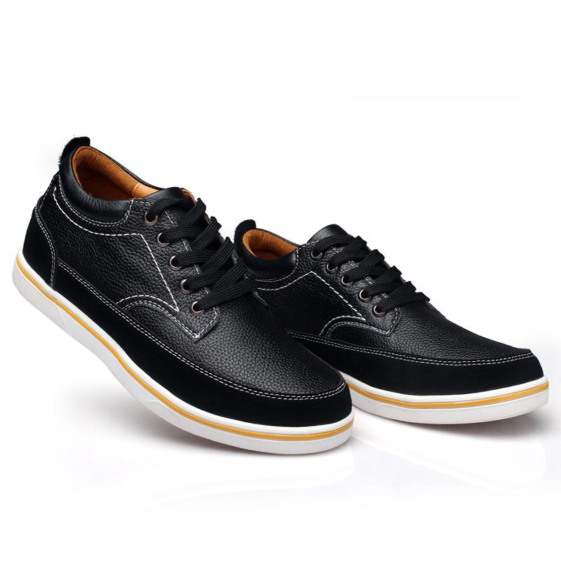 Herren Schuhe mit Absatzerhöhung Echtes Leder Lift Freizeitschuhe Höhenerhöhung Schuhe Einlegesohlen 6CM Großer Mann Formelle Schuhe Größeres Schuhwerk