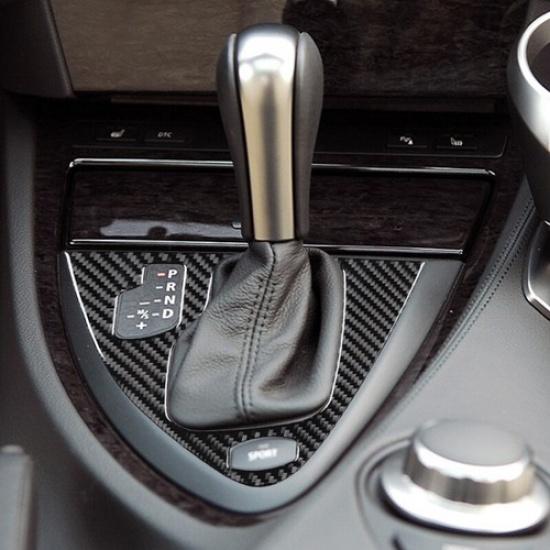 Carbon Fiber Automatic Gear Shift Cover Trim For BMW 6 Series E63 E64 2004-2010