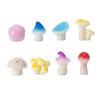 Micro Landscape Resin Decor With Miniature Forest Mushrooms For Garden Crafting