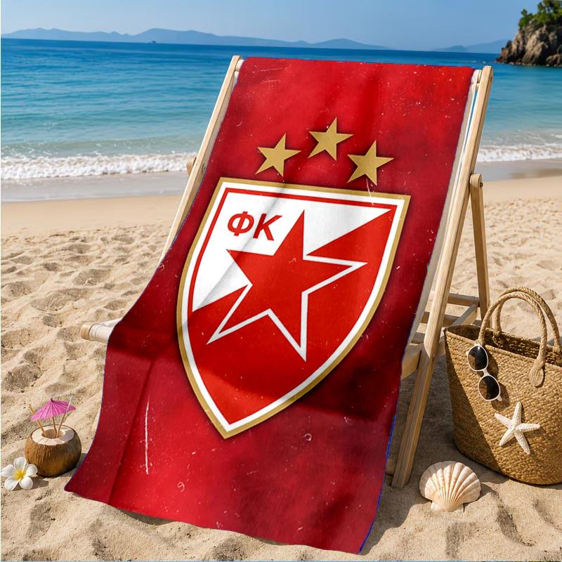 Crvena Zvezda Beach Towel, Quick-drying, Easy to Care for, Suitable for Both Fitness and Beach Vacations,Sports Essential