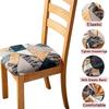 1/2/4/6 pz con Copriseduta Quadrato Elasticizzato per Sedia Coprisedia Inferiore per Cucina Banchetto Sala da Pranzo Decorazione Casa