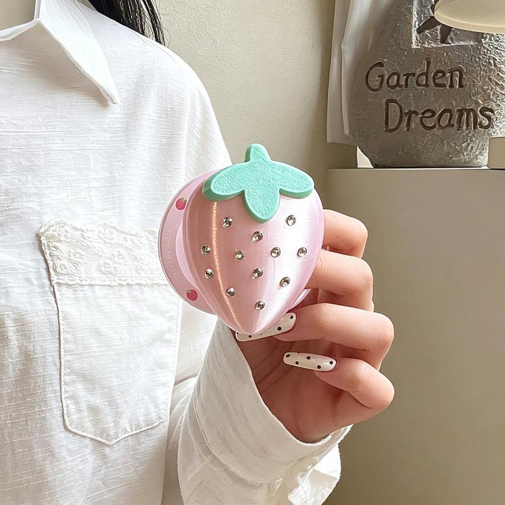 Strawberry Stand Magnetic Phone Case for iPhone 17 Pro Max, 16 Pro, 15th Gen - Full Protection
