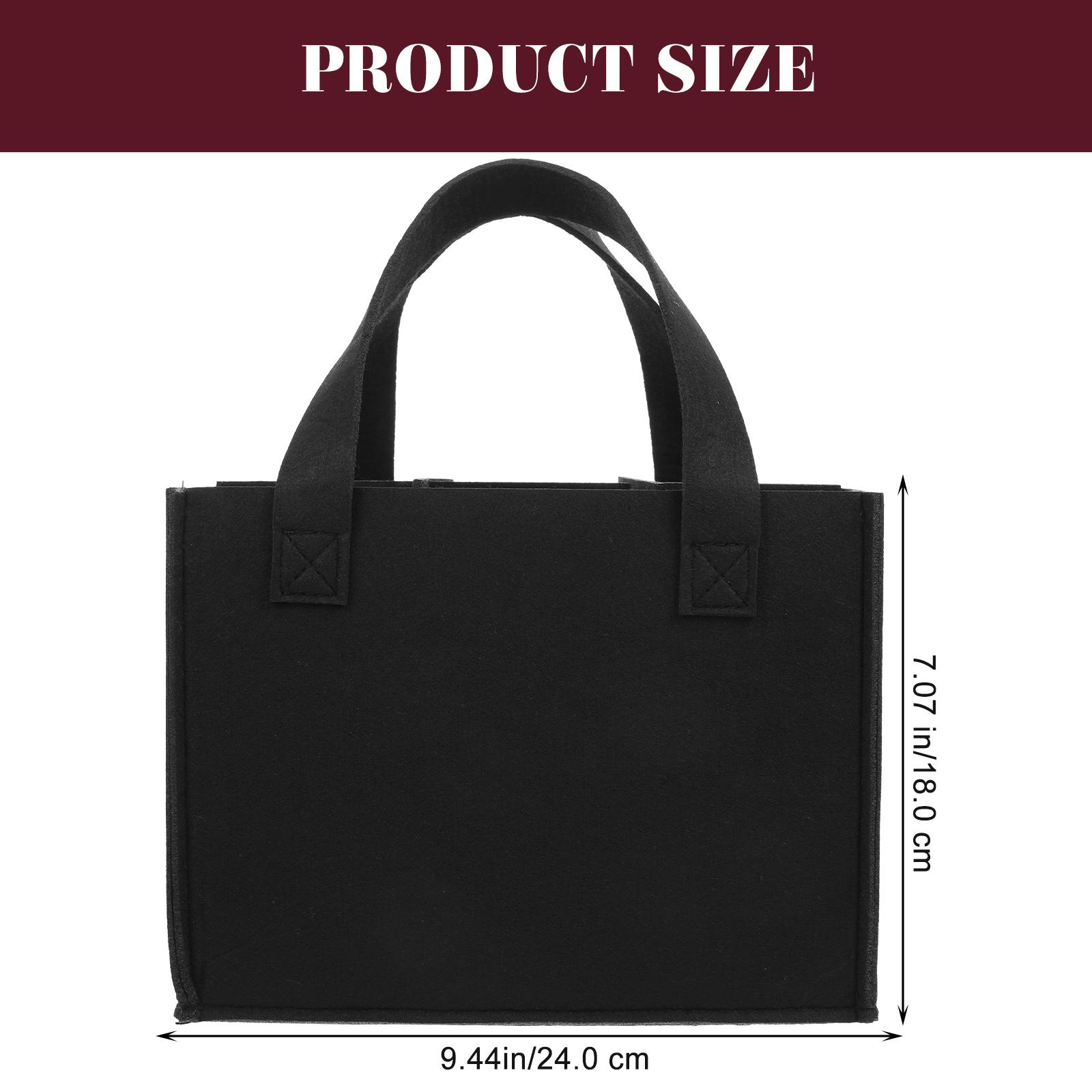 

Premium Wine Bag Storage Red Wine Bottle Organizer Portable Reusable Decorative Carrying Bag for Holiday Gift Party Use чорний