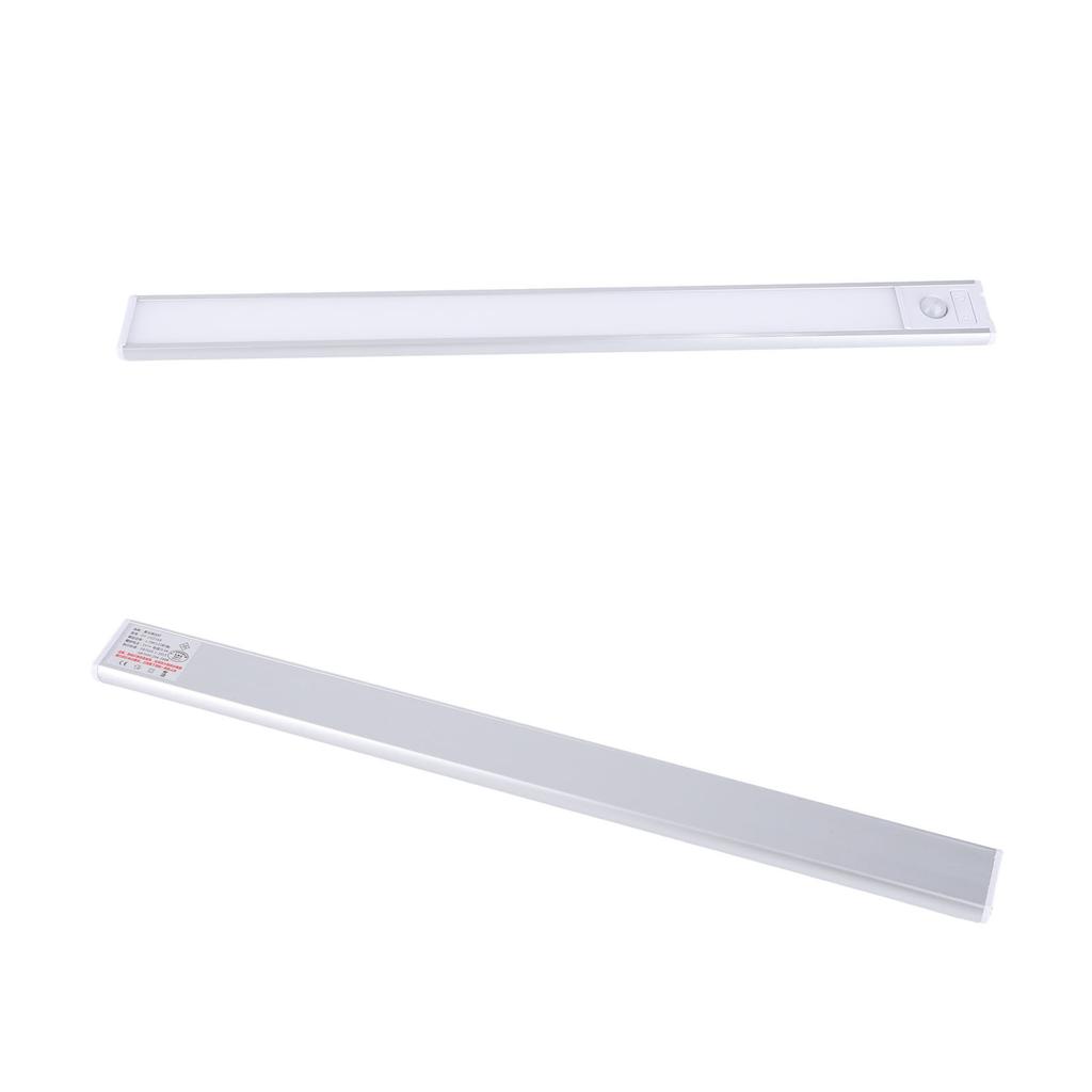 Motion Sensor Under Cabinet Light Rechargeable Battery Operated LED Closet Light 3 Color Dimmable Counter Light Strip for Kitchen Stairs
