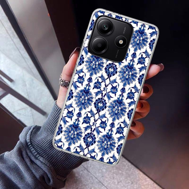 

Blue And White Porcelain Phone Case For Xiaomi Redmi Note 15 14 14S 13 12S 12 Pro Plus 11S 11 10S 10 4G Cover 11E 11T 5G Print F Redmi Note 13 4G