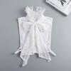 Ruffled Bows Tie Decorative Fake Collar Ladies Detachable Sweater Half Shirt High Collar For Women Girls