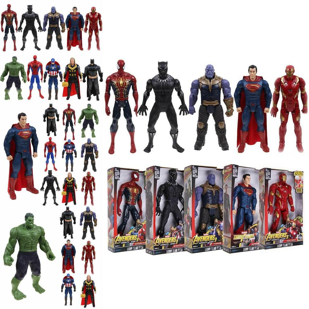 Atemberaubende Avengers Infinity War Hulk Spiderman Thanos 12" Tönende Leuchtfigur Spielzeug Ideales Geschenk für Superhelden-Enthusiasten