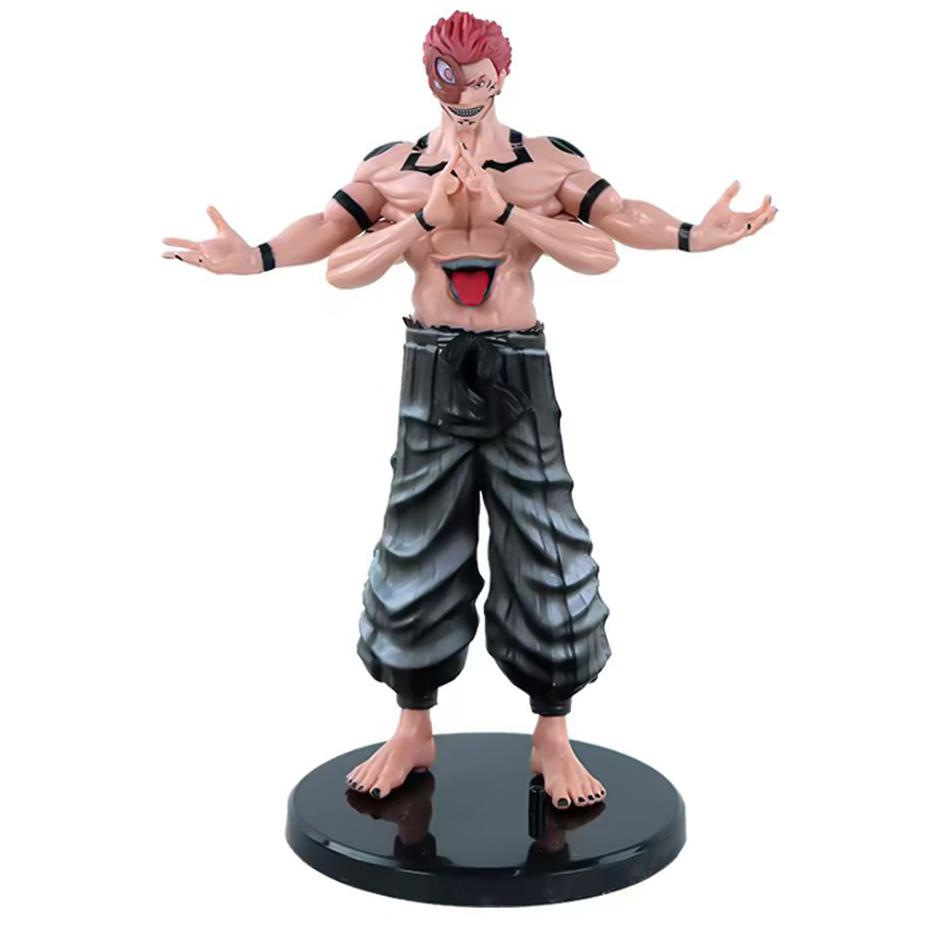 New 5pcs/set Anime Jujutsu Kaisen Cartoon Doll Itadori Yuji Seated Noodle Stopper Action Figure Model Toys Collection Hobbies