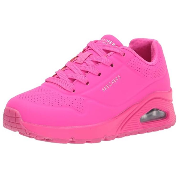 Skechers Uno Stand On Air Мягкие Удобные Низкие Повседневные Кроссовки Женские Розовые 73690-HTPK 36