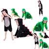 Soft And Wear-resistant Halloween Childs Dinosaur Costume Crocodile Fancy Dress Jumpsuit