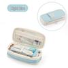 Enhanced Large-Capacity Pencil Case in Macaron Color Block for Students - Unisex Simple Style