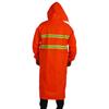 Rain Jacket High Visibility Workwears Safety Concealed Hood Fluorescent Flashing Hooded Long Length Waterproof Work Coat