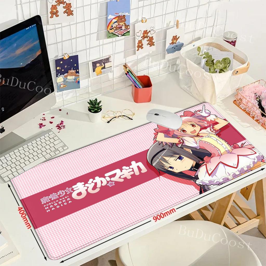 Puella Magi Madoka Magica Office Accessories Gaming mouse pad Mat mousepad Anime Pc Gamer Computer Table Desk Mats Mause Pads