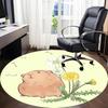 1pc Hamster Dandelion Chair Carpet for Office Non Slip, Lightweight, Machine Washable Rug for Office Holiday Decor