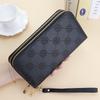 Women's Double Zipper Phone Wallet - Large Capacity Handheld Coin Purse for Students