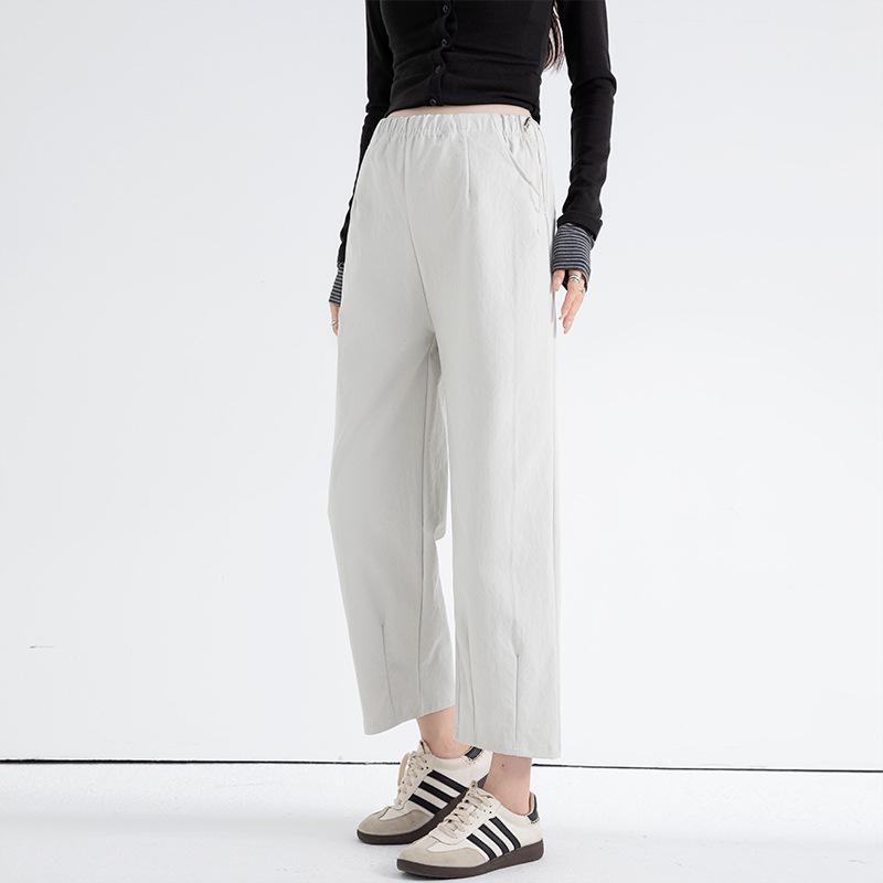 Versatile Maternity Cropped Drawstring Pants - Plus Size Casual Spring Outfit XL абрикосовый
